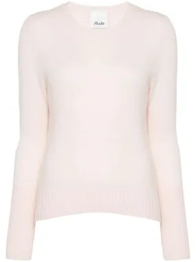   Allude  Light Pink Cashmere Sweater Pink  Pullover 
