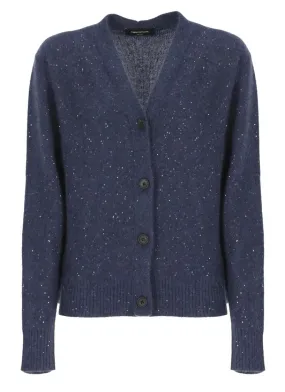   Fabiana Filippi  Blue Wool Cardigan Blue  Strickjacke 