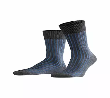 FALKE, Socken "Shadow" (anthrazit/blau)