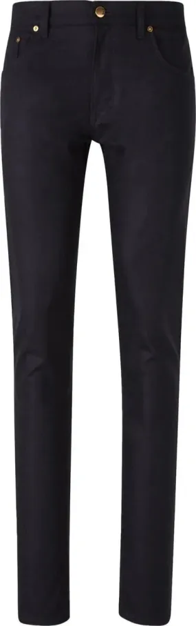   Pt Torino  Wool Flannel Jeans blau  Skinny Leg Jeans 